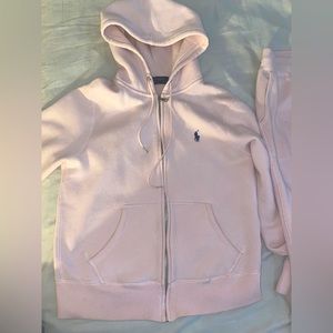 Pink polo sweatsuit